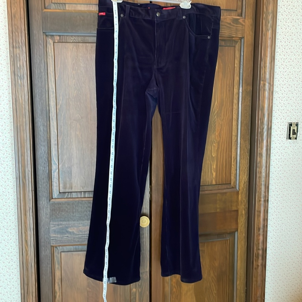 Chaps Size 16 Purple Light weight Corduroy Pants with Flare Leg - Picture 11 of 11